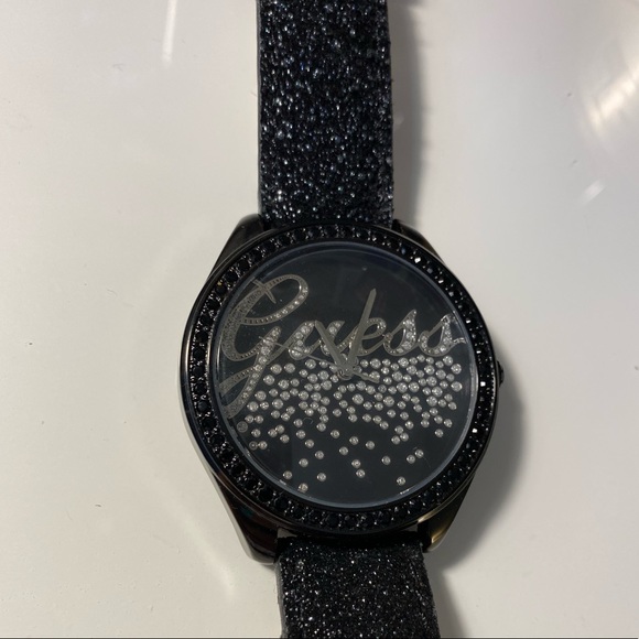 Guess Glitter and Rhinestone Watch - Picture 1 of 7